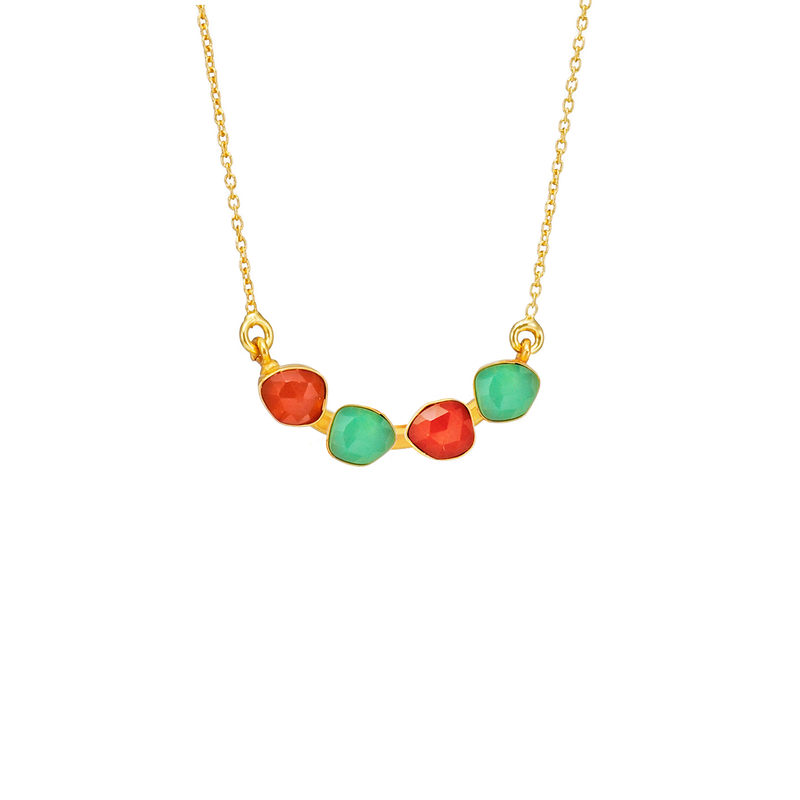 Multicoloured shard necklace