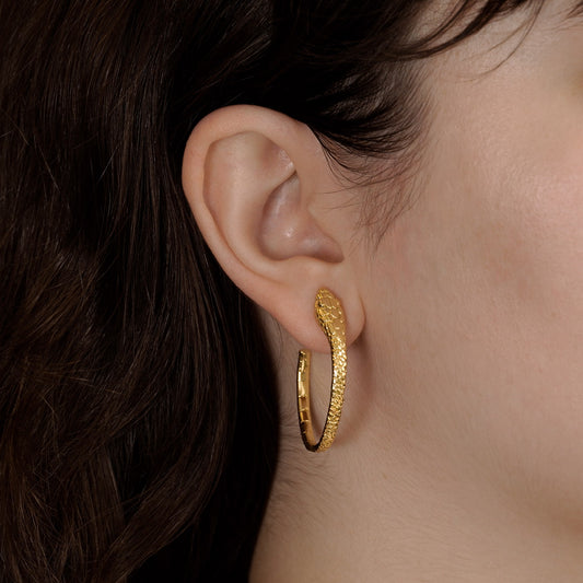 boucles d'oreilles serpent