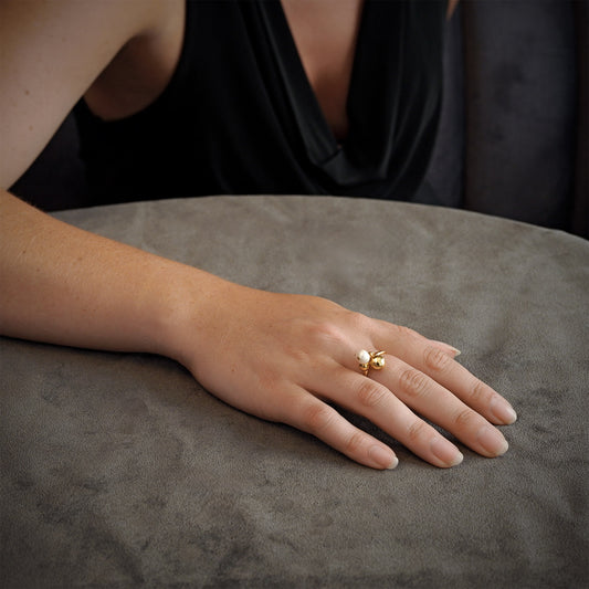 bague perle rebondissante