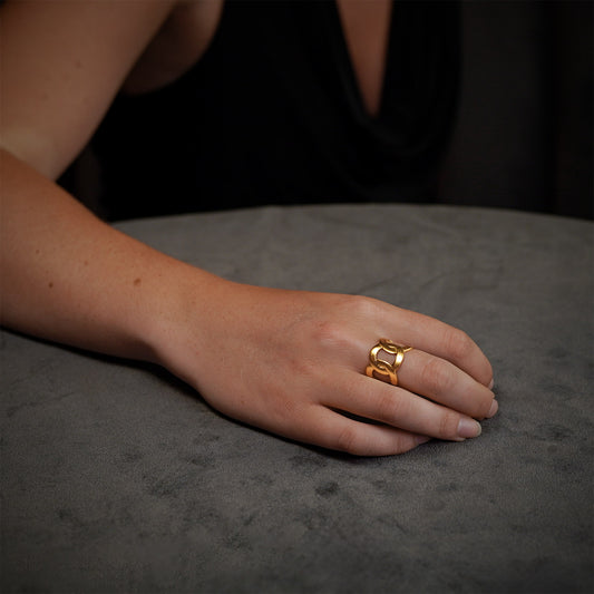 anneau à maillons de chaîne