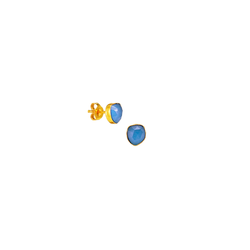 blaue Mini-Ohrstecker