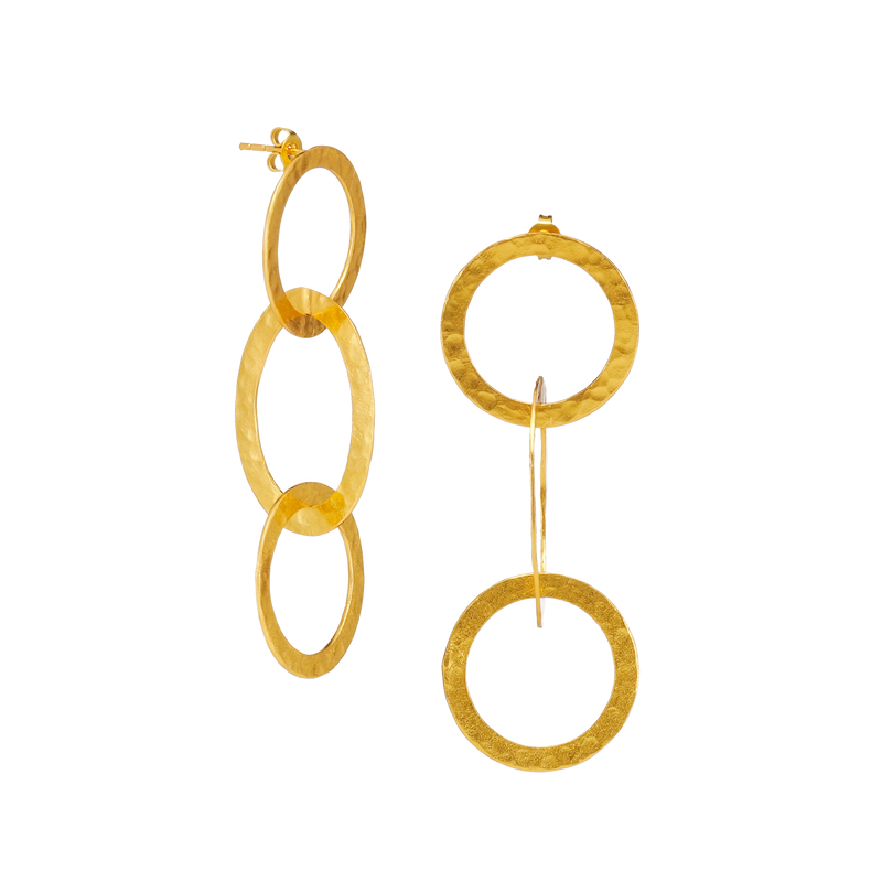 Bague-Bague-Ovale-Boucles d'oreilles