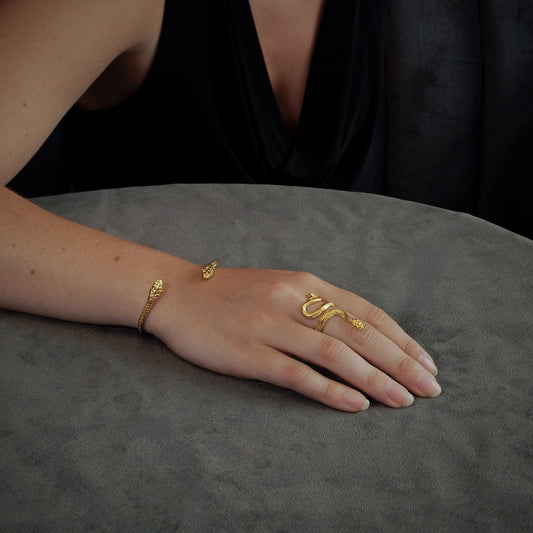 bracelet serpent à deux têtes