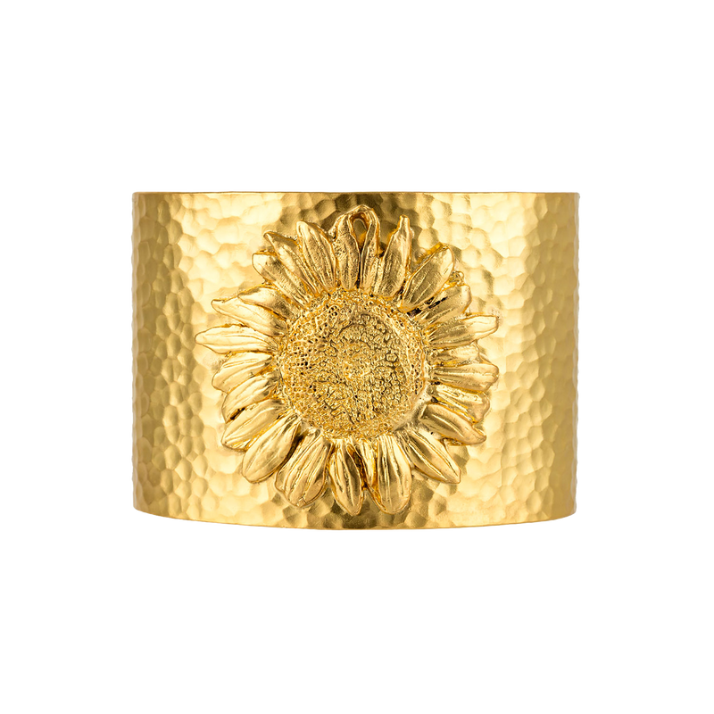 breiter Sonnenblumen-Armreif