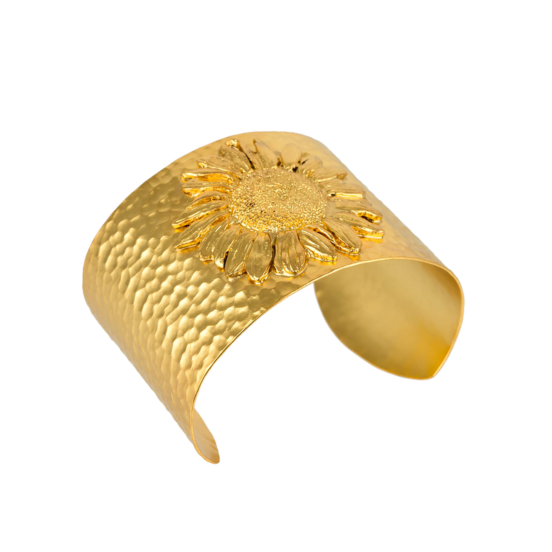 large sunflower bangle