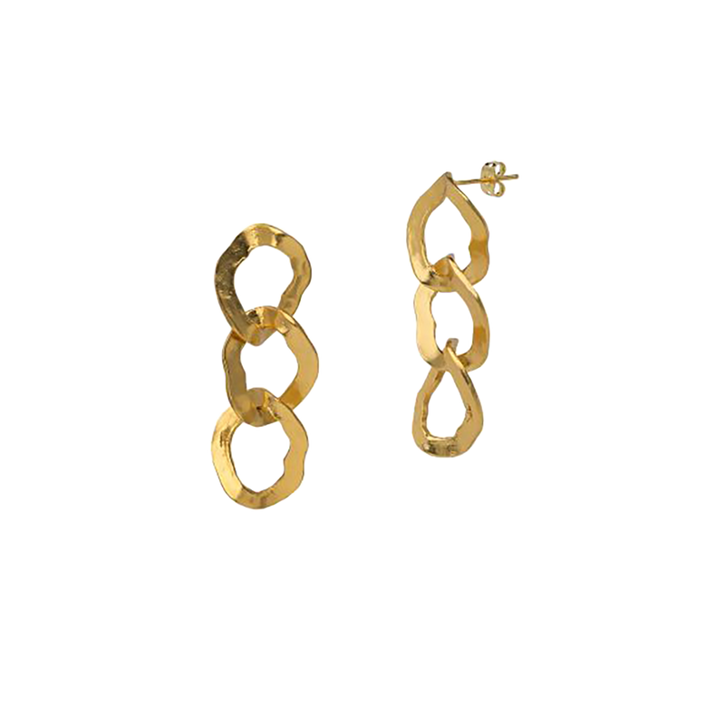 chain link earrings