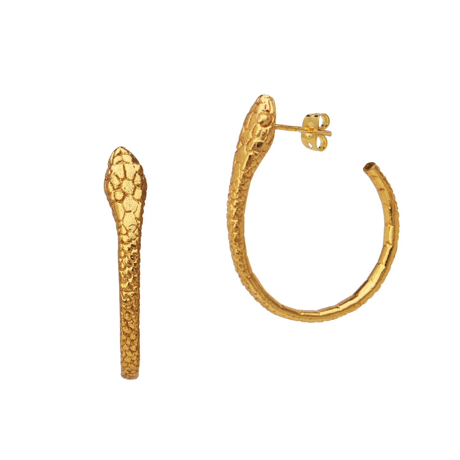 boucles d'oreilles serpent