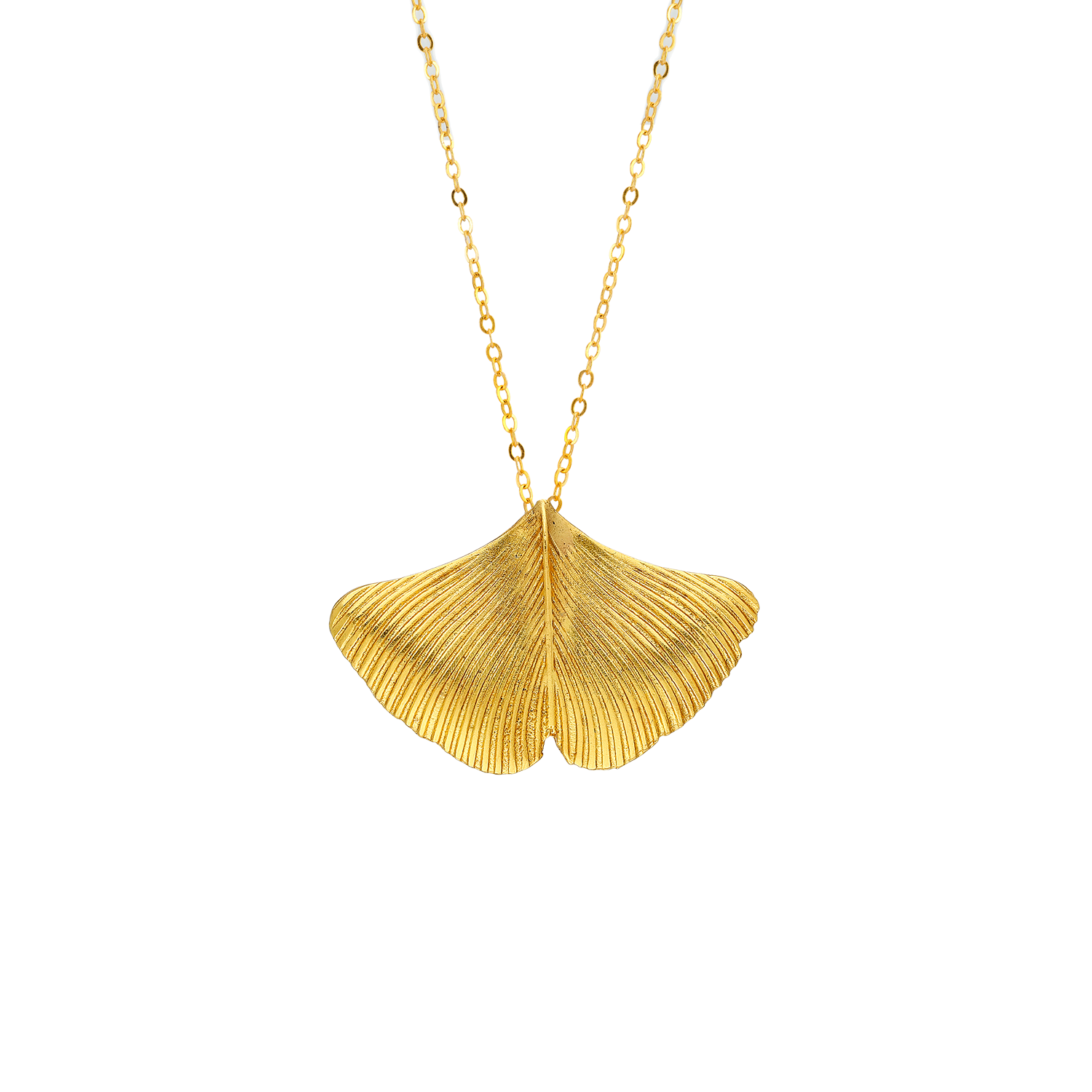 collier de ginkgo ailé