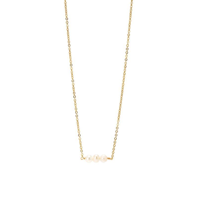 Collier à trois perles