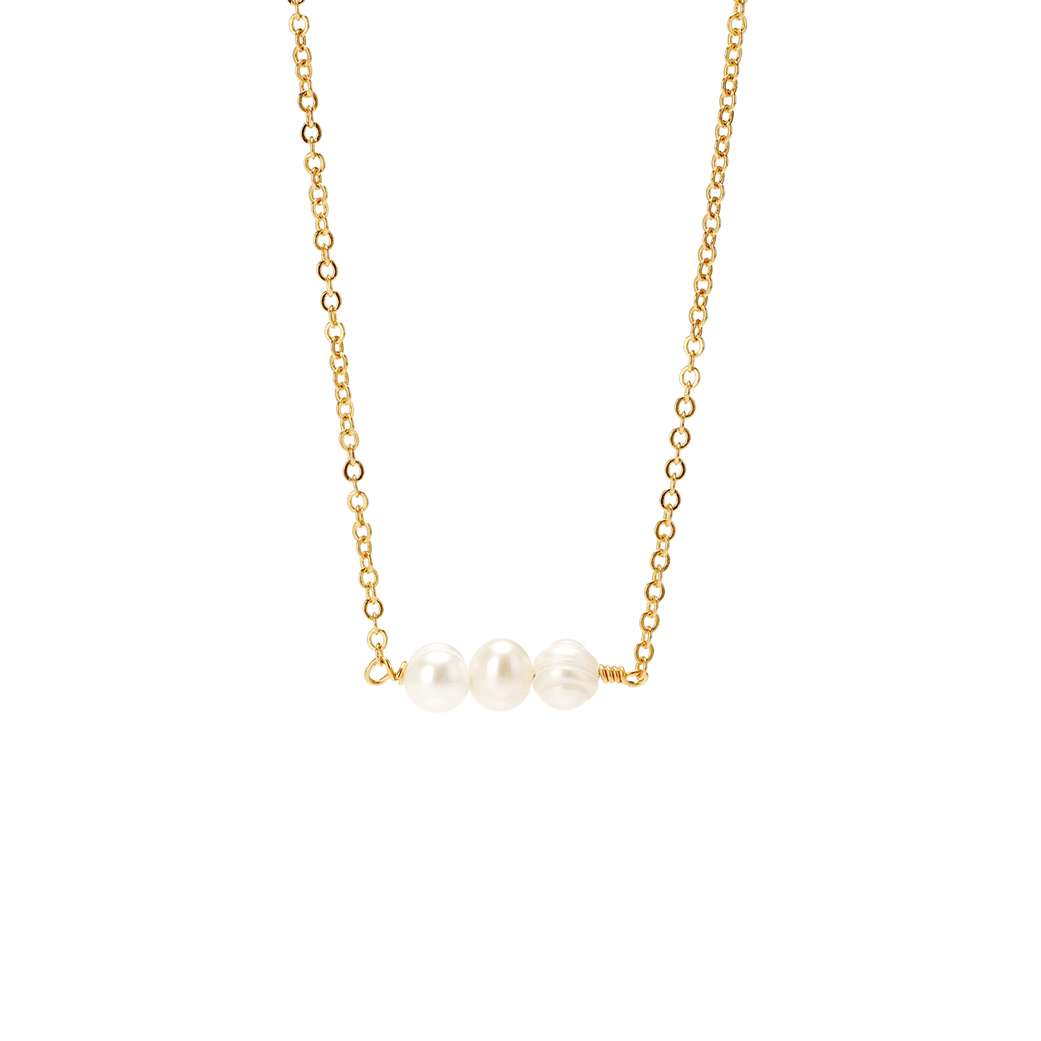 Collier à trois perles