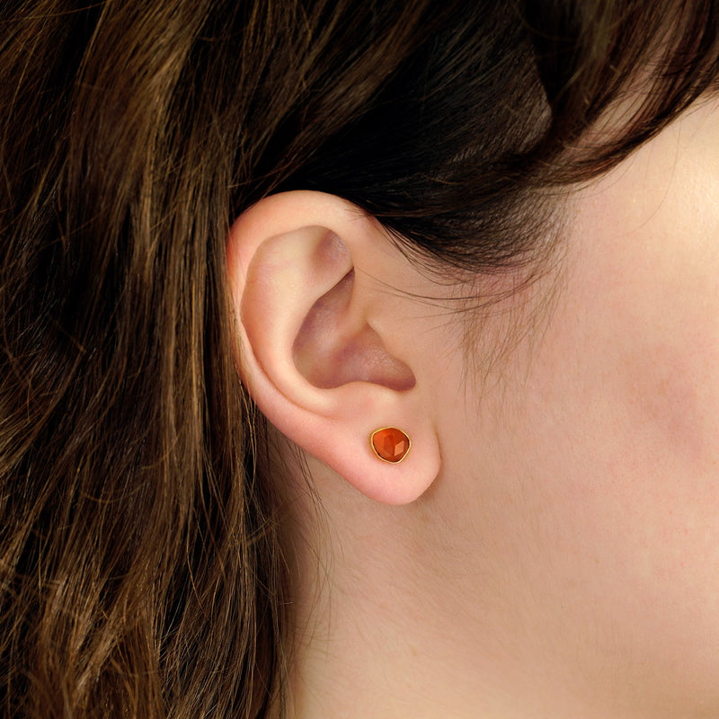 orange Mini-Ohrstecker