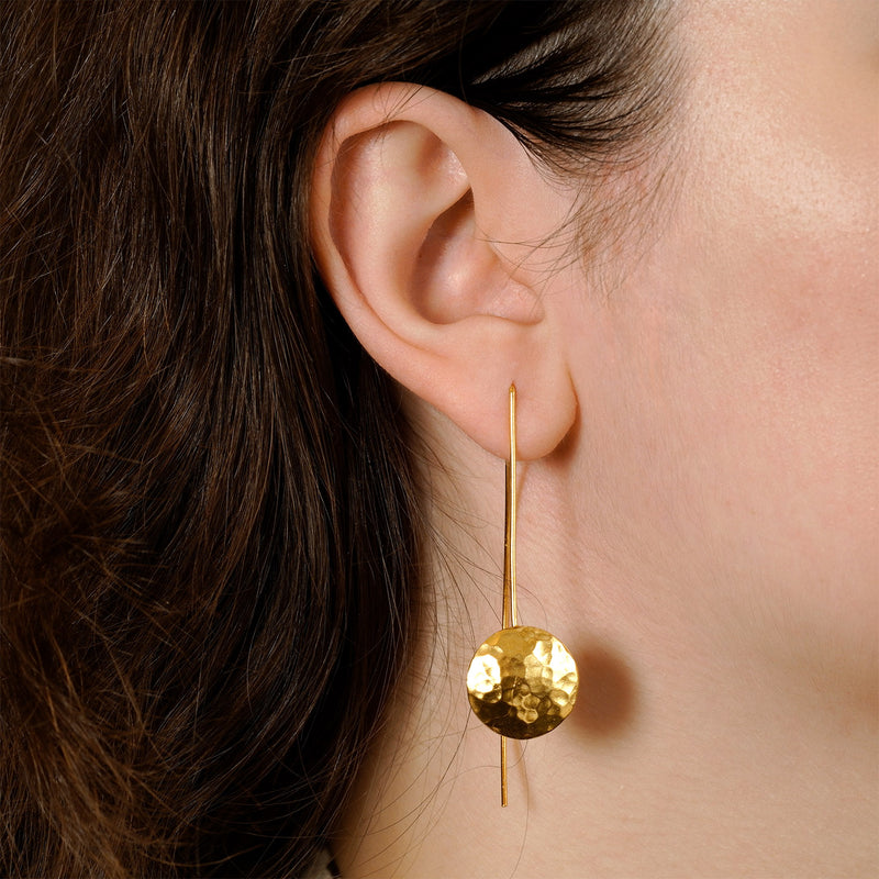 runde lange Bügelohrringe