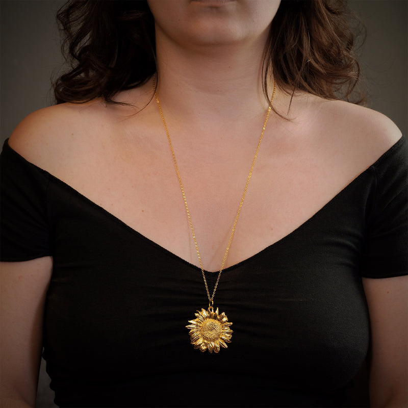 großer Sonnenblumen-Anhänger